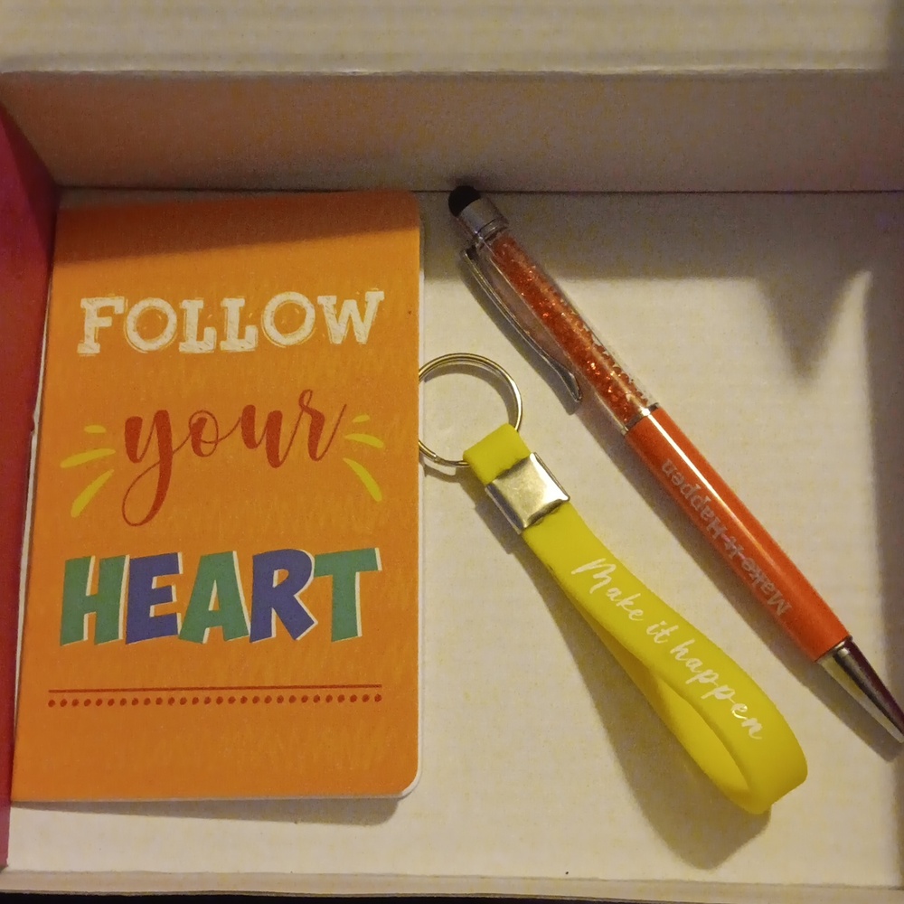 Notebook, Pen & Keychain Set